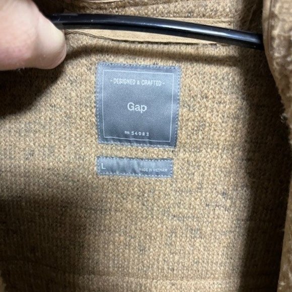 Gap Wool Blend Tan Duffle Coat with Toggle Buttons-UNLINED - Picture 3 of 8